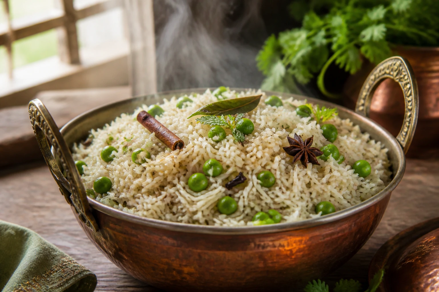 Matar pulao : la recette indienne au riz et petits pois