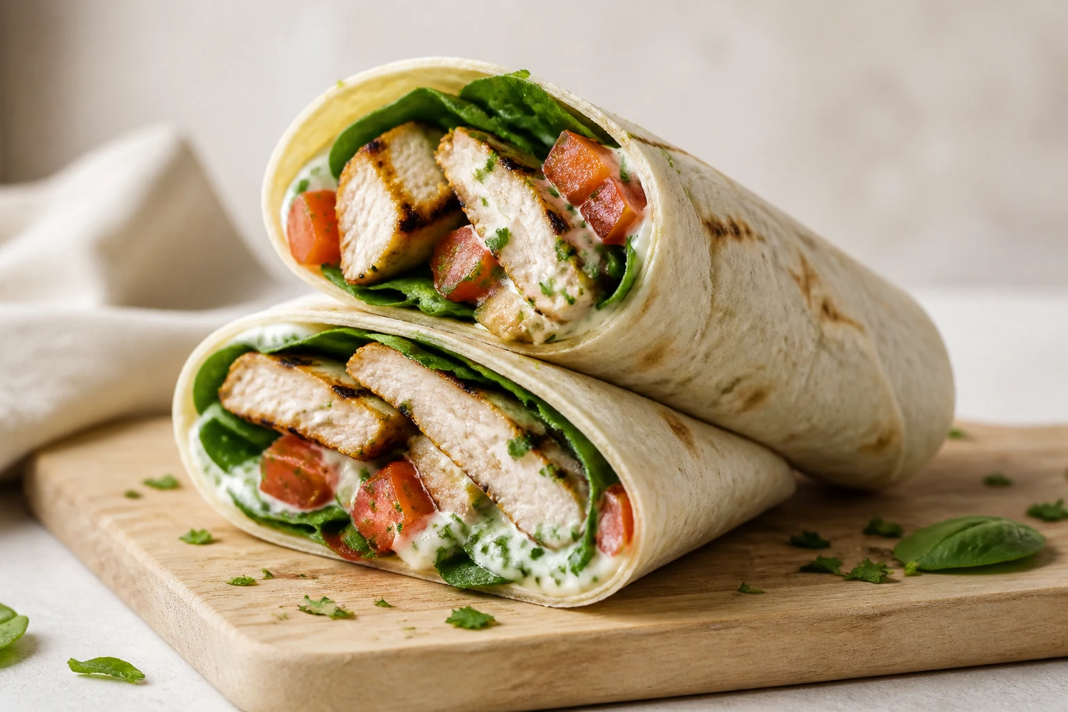 Le wrap poulet healthy : recette rapide et protéinée
