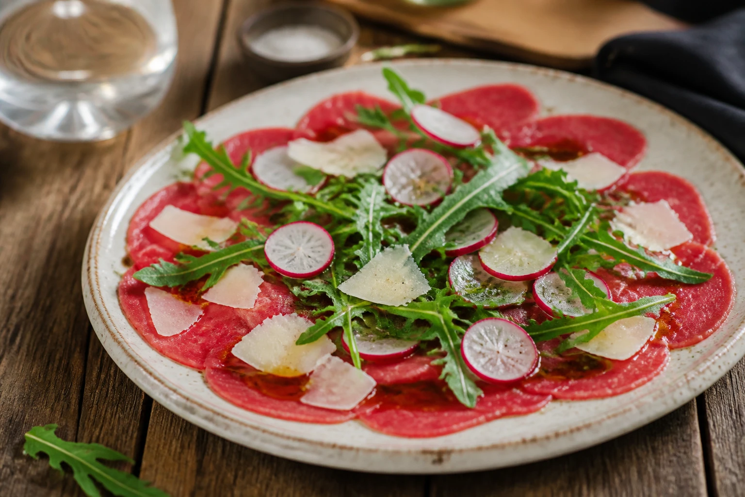 Accompagnement carpaccio de bœuf : le guide pour composer l&rsquo;assiette