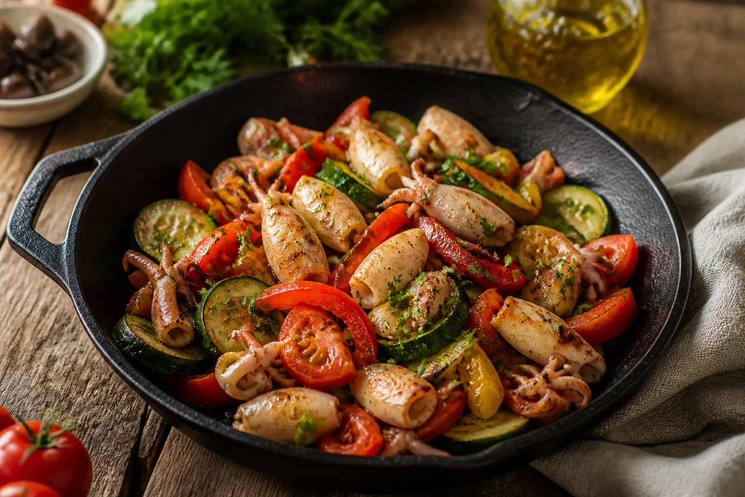 Quels légumes avec des encornets ? Mes accords préférés